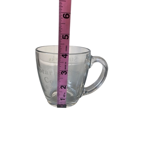 Starbucks Vintage Barista Clear Glass Mug - Picture 7 of 7